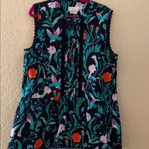 Kate Spade Jardin Poplin Top